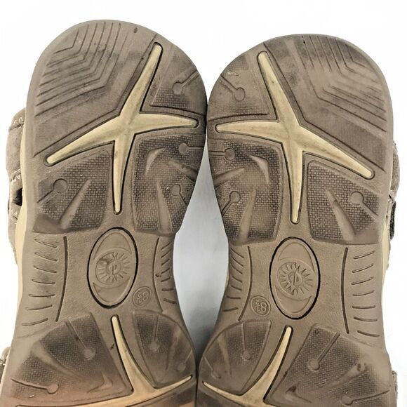 Earth Spirit Gelron Cushion Sandals Women's 8.5 Tan Suede Adjustable Strap Shoe - Picture 10 of 11